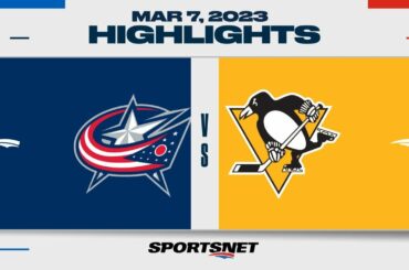 NHL Highlights | Blue Jackets vs. Penguins - March 7, 2023