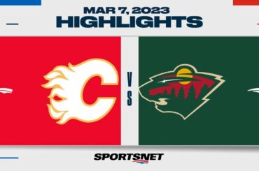 NHL Highlights | Flames vs. Wild - March 7, 2023