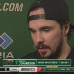 Marcus Johansson says it was fun to get on the ice with Minnesota