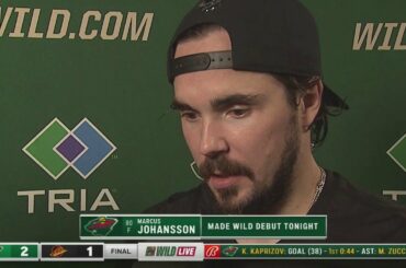 Marcus Johansson says it was fun to get on the ice with Minnesota