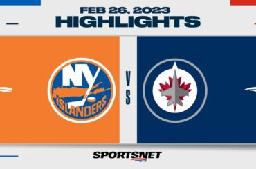 NHL Highlights | Islanders vs. Jets - February 26, 2023