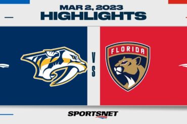 NHL Highlights | Predators vs. Panthers - March 2, 2023