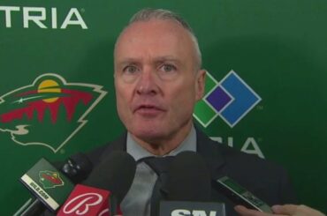 Dean Evason says Fleury won game for Wild in Winnipeg