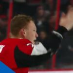 Brady Tkachuk Takes Exception To Hit, Instantly Drops Gloves