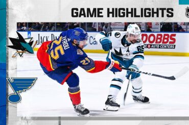 Sharks @ Blues 3/9 | NHL Highlights 2023