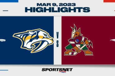 NHL Highlights | Predators vs. Coyotes - March 9, 2023