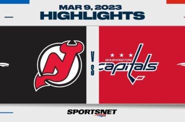 NHL Highlights | Devils vs. Capitals - March 9, 2023