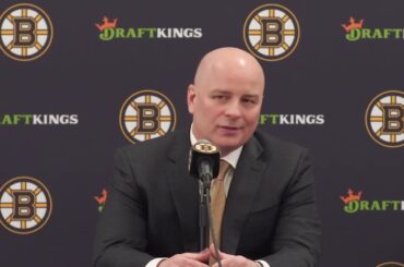 Jim Montgomery NOT HAPPY with Bruins Loss "Oilers were the better team" | Bruins Postgame Interview