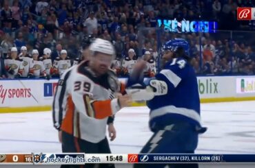Sam Carrick vs Patrick Maroon Feb 21, 2023