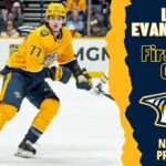 Luke Evangelista #77 (Nashville Predators) first NHL goal Mar 6, 2023