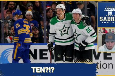 Stars serve Eric Comrie and the Sabres a tenburger