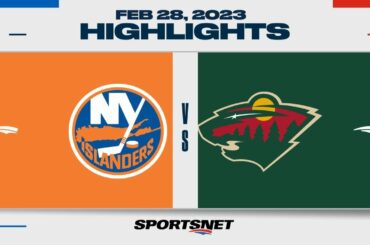 NHL Highlights | Islanders vs. Wild - February 28, 2023