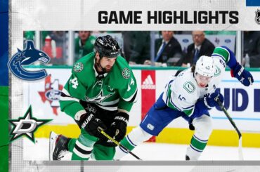 Canucks @ Stars 2/27 | NHL Highlights 2023