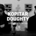 LA Kings Captain Anze Kopitar and Alternate Captain Drew Doughty speak the media