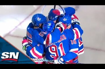 Rangers' Vladimir Tarasenko Threads The Needle And Sets Up Vincent Trocheck With A Beautiful Pass