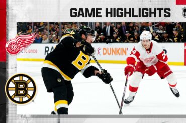 Red Wings @ Bruins 3/11 | NHL Highlights 2023