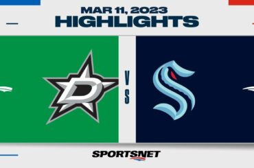 NHL Highlights | Stars vs. Kraken - March 11, 2023