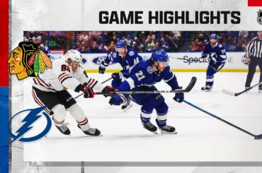 Blackhawks @ Lightning 3/11 | NHL Highlights 2023