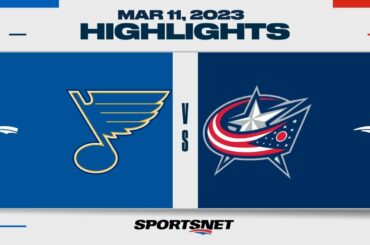 NHL Highlights | Blues vs. Blue Jackets - March 11, 2023