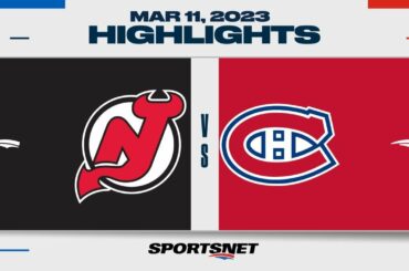 NHL Highlights | Devils vs. Canadiens - March 11, 2023