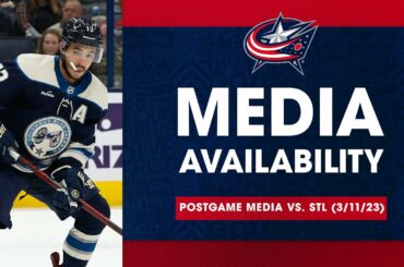 Johnny Gaudreau said the Blue Jackets' goal is to get better each day | Postgame Media (3/11/23)