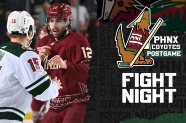 Clayton Keller & Barrett Hayton lead Arizona Coyotes to win over Minnesota Wild in heated matchup