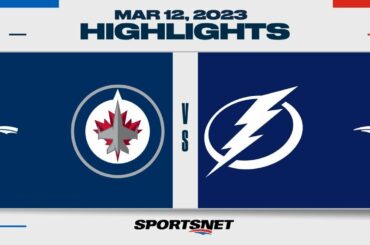 NHL Highlights | Jets vs. Lightning - March 12, 2023