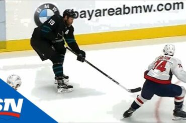Joe Thornton Sets Up Kevin Labanc With A Sweet Feed, Passes Teemu Selanne On All-Time Scoring List
