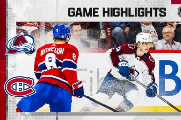 Avalanche @ Canadiens 3/13 | NHL Highlights 2023