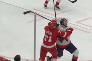 Dylan Larkin Gets Ejected From Game After Crosschecking T.J. Oshie Up High