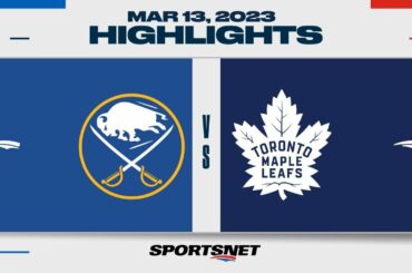 NHL Highlights | Sabres vs. Maple Leafs - March 13, 2023