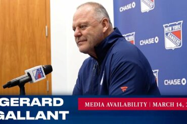 New York Rangers: Gerard Gallant Pregame Media Availability | Mar. 14, 2023