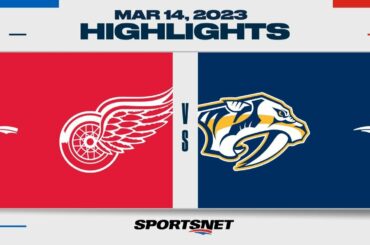 NHL Highlights | Red Wings vs. Predators - March 14, 2023