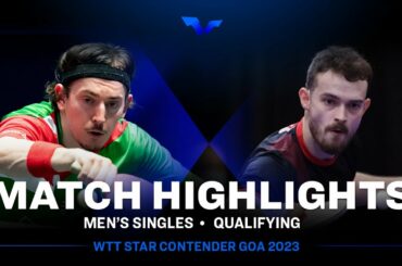 Bence Majoros vs Samuel Walker | MS Qual | WTT Star Contender Goa 2023