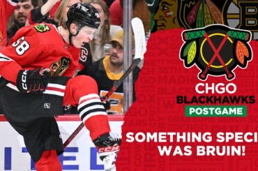 Goo Goo Katchouk! The Chicago Blackhawks BEAT the Bruins! | CHGO Blackhawks Postgame Podcast