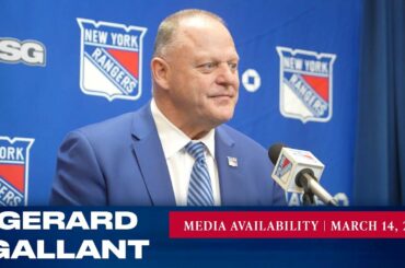 New York Rangers: Gerard Gallant Postgame Media Availability | Mar. 14, 2023