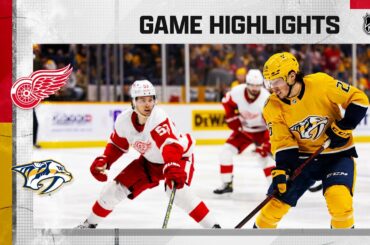 Red Wings @ Predators 3/14 | NHL Highlights 2023
