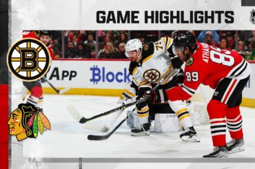 Bruins @ Blackhawks 3/14 | NHL Highlights 2023