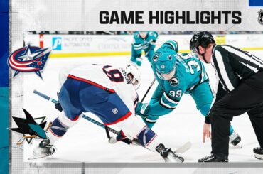 Blue Jackets @ Sharks 3/14 | NHL Highlights 2023