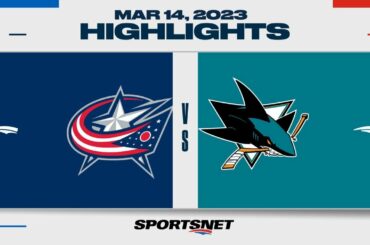 NHL Highlights | Blue Jackets vs. Sharks - March 14, 2023