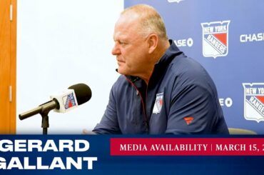 New York Rangers: Gerard Gallant Media Availability | Mar. 15, 2023