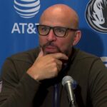Jason Kidd Speaks with the Media Following the Mavs OT Win