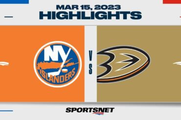 NHL Highlights | Islanders vs. Ducks - March 16, 2023