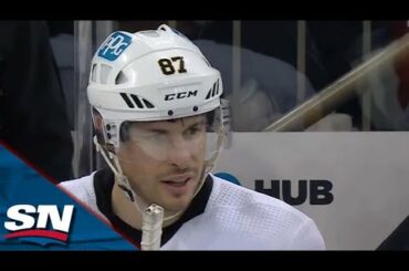 Penguins' Sidney Crosby Anticipates Play And Steals Puck To Set Up Rikard Rakell