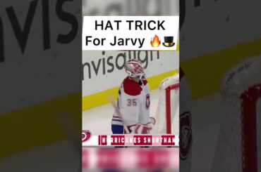 Seth Jarvis HAT TRICK in style 🍿 #shorts