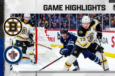 Bruins @ Jets 3/16 | NHL Highlights 2023
