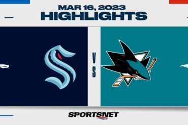 NHL Highlights | Kraken vs. Sharks - March 16, 2023