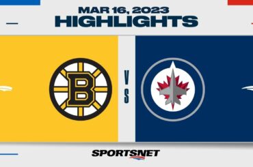 NHL Highlights | Bruins vs. Jets - March 16, 2023