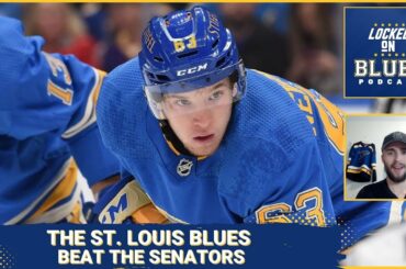 The Blues Beat the Senators and Jake Neighbours is Him