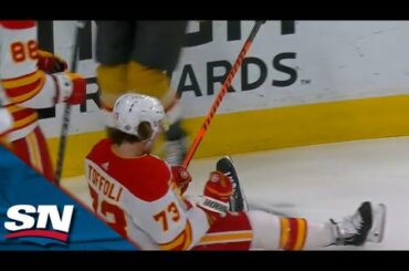 Flames' Tyler Toffoli Creates Turnover & Finishes With POWER Move vs. Golden Knights